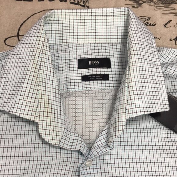 Hugo Boss Men's "Gordon" Regular Fit Plaid Dress Shirt - Picture 4 of 10